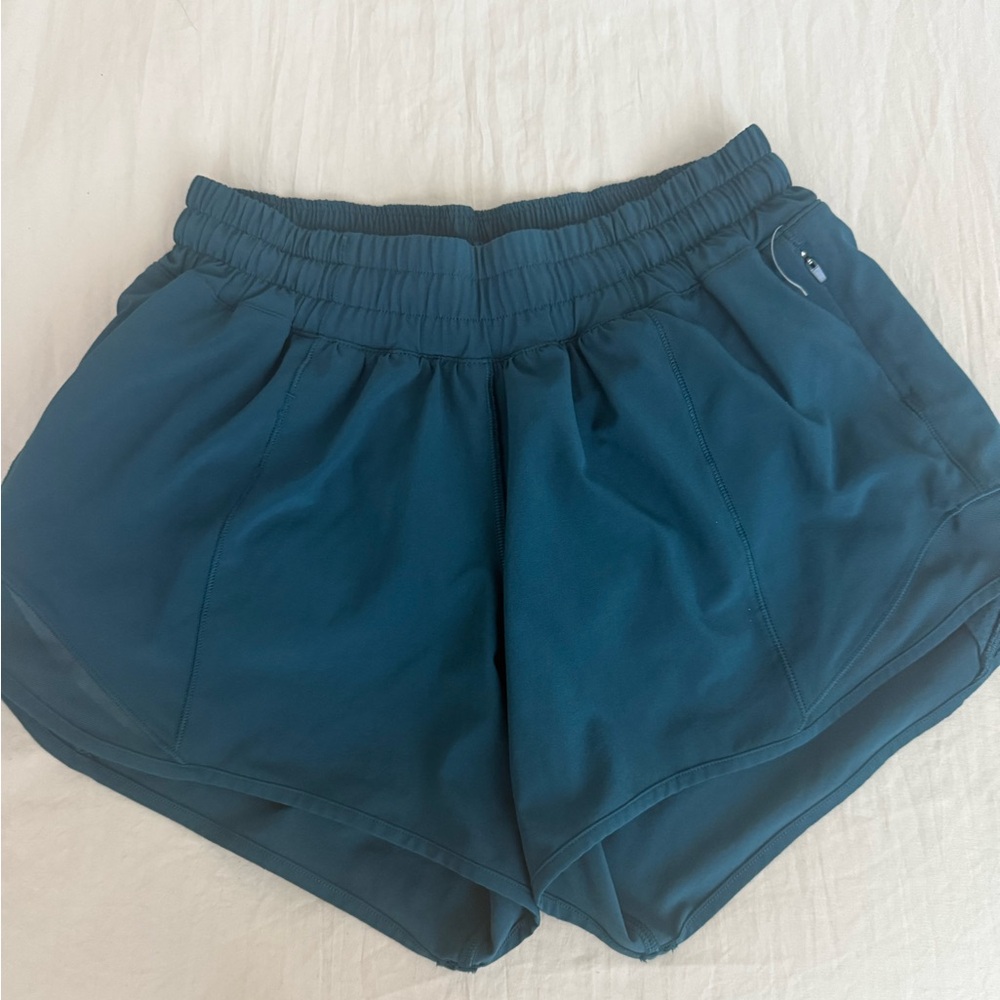 Lululemon Athletica Dark Teal Athletic Shorts